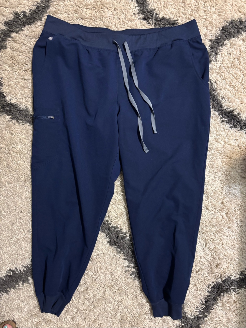 FIGS Technical Collection Zamora Jogger Scrub Pants Navy Blue Women’s 3XL